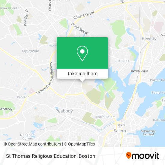 St Thomas Religious Education map