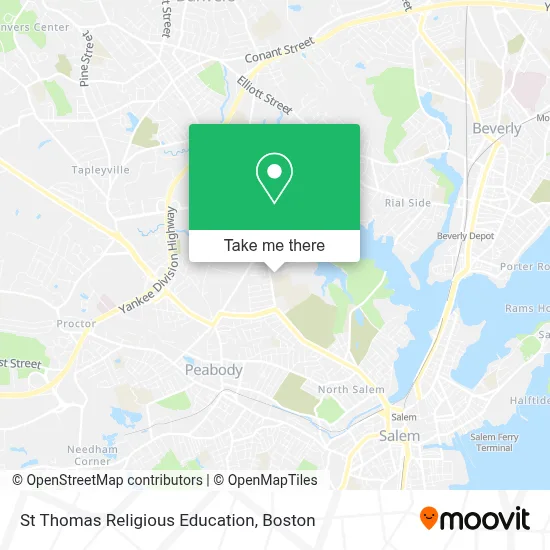 St Thomas Religious Education map
