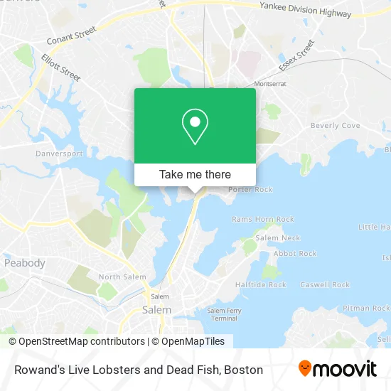 Rowand's Live Lobsters and Dead Fish map