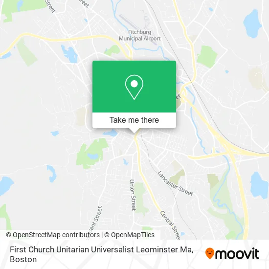 Mapa de First Church Unitarian Universalist Leominster Ma