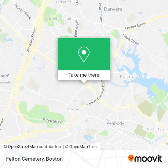 ¿Cómo llegar a Felton Cemetery en Peabody en Autobús, Metro o Tren?