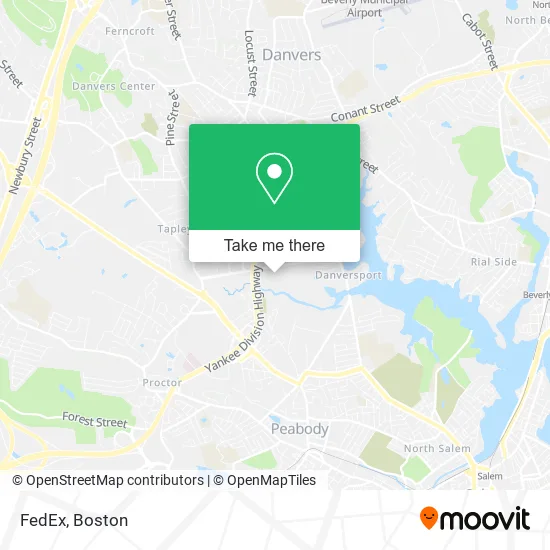 FedEx map