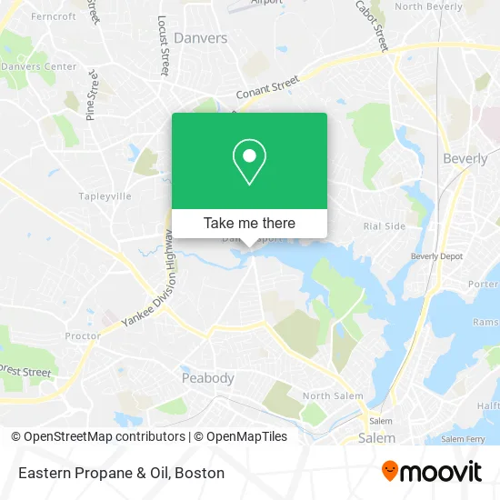 Eastern Propane & Oil map