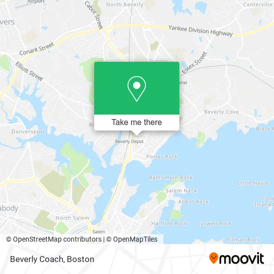 Mapa de Beverly Coach