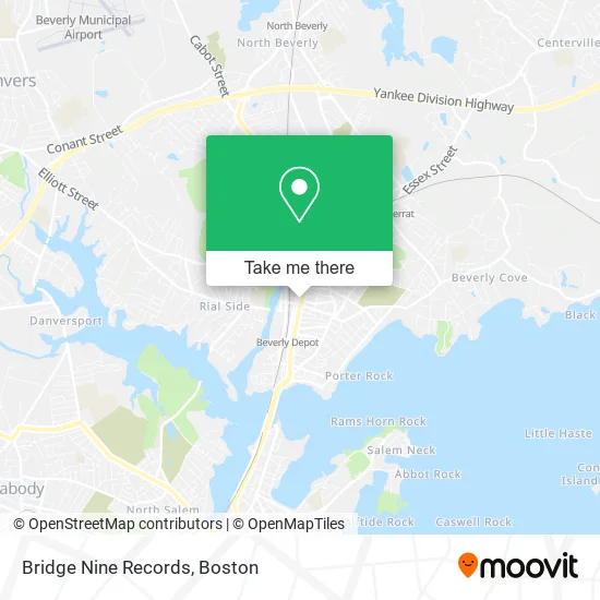 Mapa de Bridge Nine Records