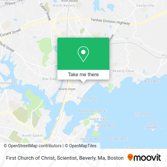 First Church of Christ, Scientist, Beverly, Ma map