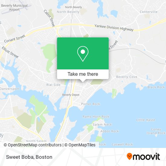 Mapa de Sweet Boba