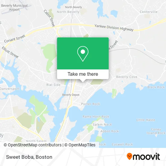 Mapa de Sweet Boba
