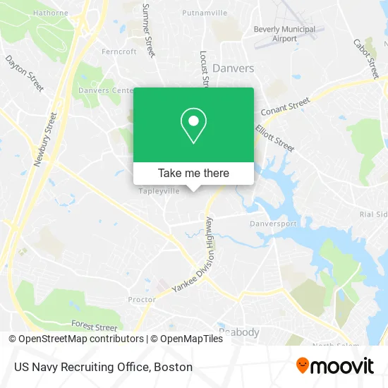 US Navy Recruiting Office map