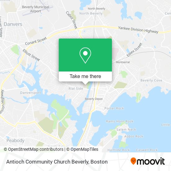 Mapa de Antioch Community Church Beverly