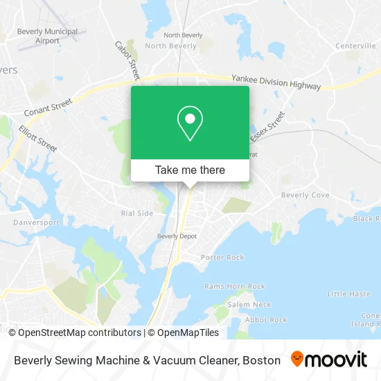 Mapa de Beverly Sewing Machine & Vacuum Cleaner