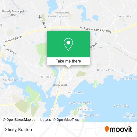 Mapa de Xfinity