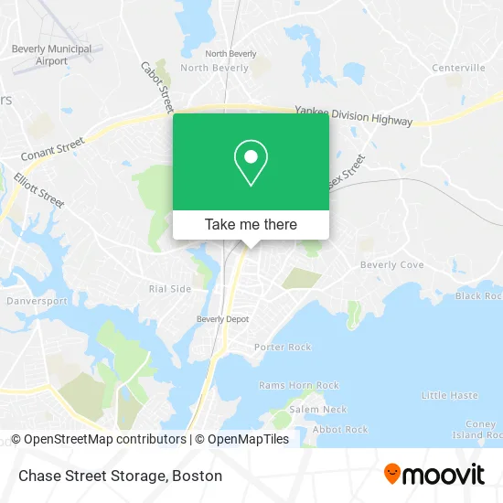 Chase Street Storage map