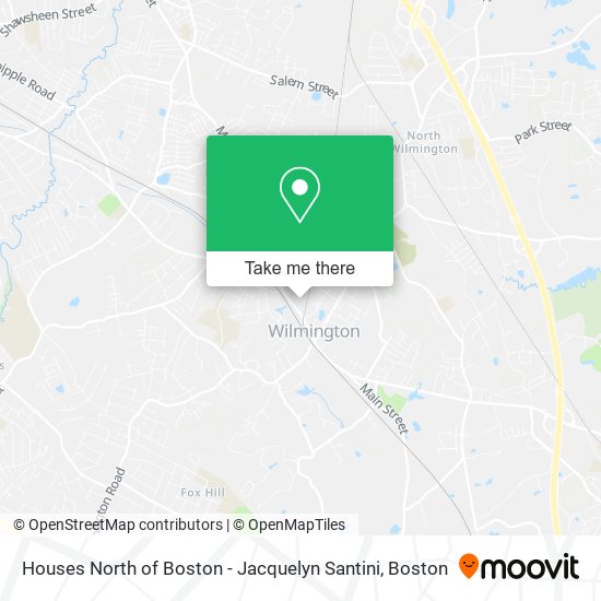 Houses North of Boston - Jacquelyn Santini map