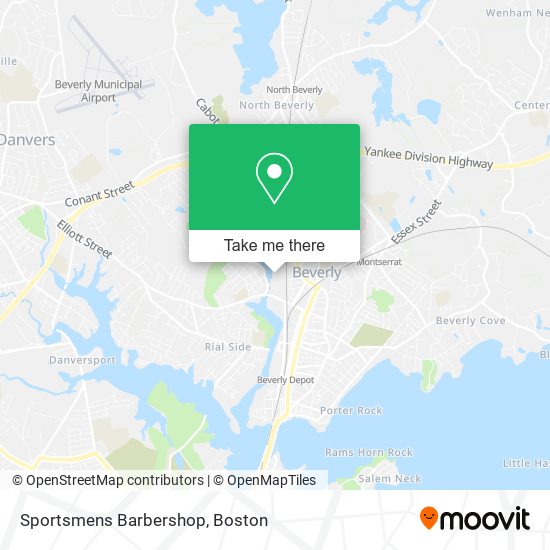 Sportsmens Barbershop map