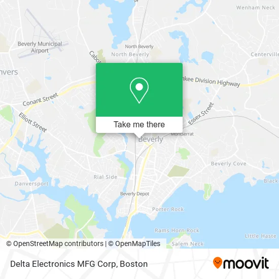 Delta Electronics MFG Corp map