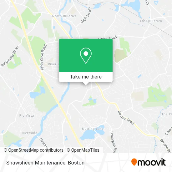 Shawsheen Maintenance map