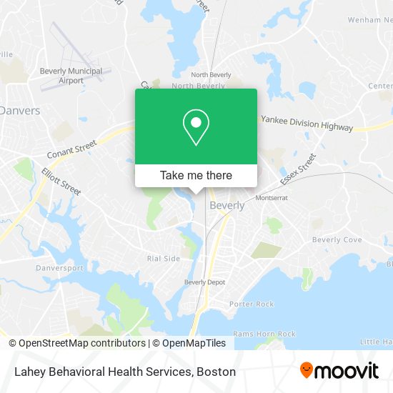 Lahey Behavioral Health Services map