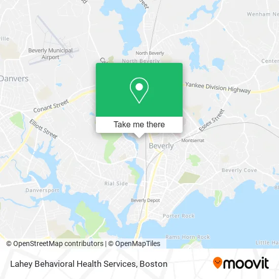 Lahey Behavioral Health Services map