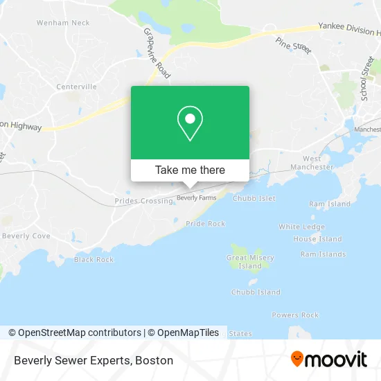 Beverly Sewer Experts map