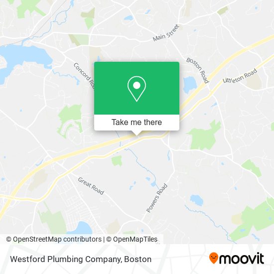 Mapa de Westford Plumbing Company