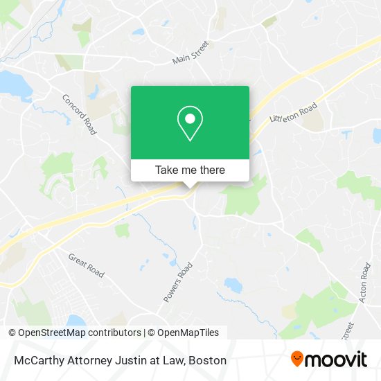 McCarthy Attorney Justin at Law map