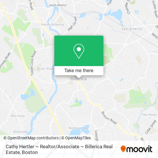 Mapa de Cathy Hertler ~ Realtor / Associate ~ Billerica Real Estate