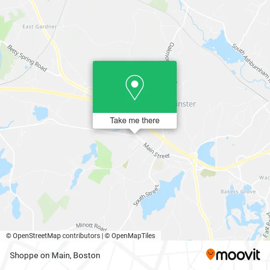 Mapa de Shoppe on Main