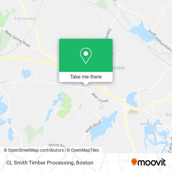 CL Smith Timber Processing map