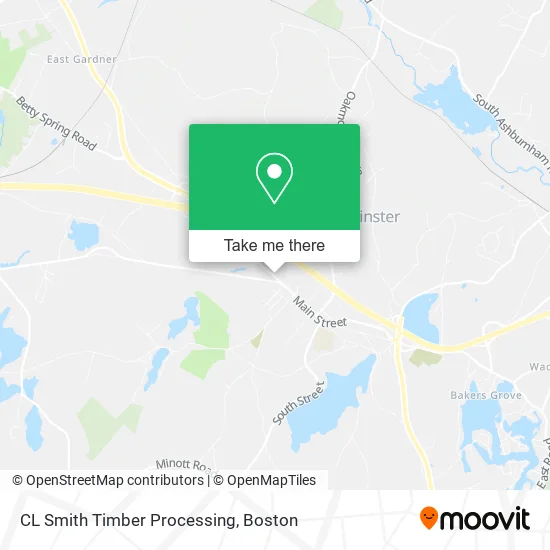 CL Smith Timber Processing map