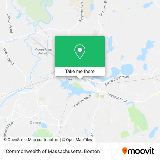 Mapa de Commonwealth of Massachusetts