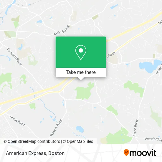 American Express map