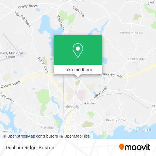 Dunham Ridge map