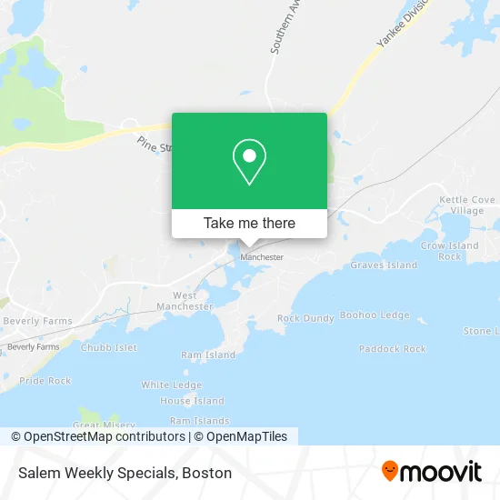 Salem Weekly Specials map