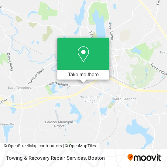 Towing & Recovery Repair Services map