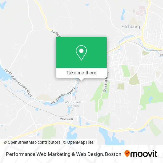 Performance Web Marketing & Web Design map