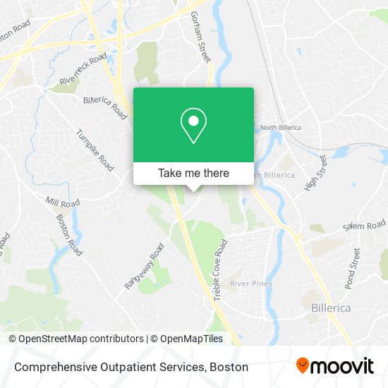 Comprehensive Outpatient Services map