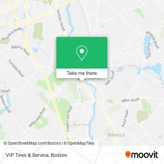 VIP Tires & Service map