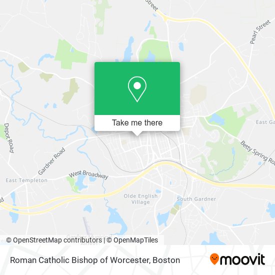 Mapa de Roman Catholic Bishop of Worcester