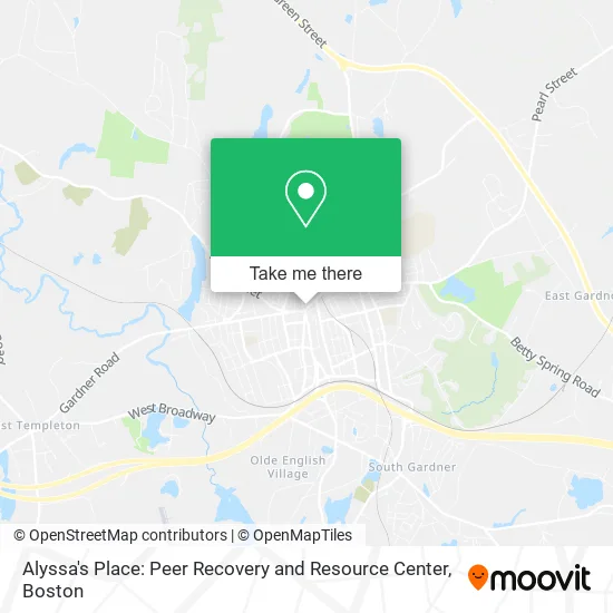 Alyssa's Place: Peer Recovery and Resource Center map