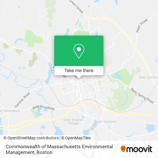Commonwealth of Massachusetts Environmental Management map
