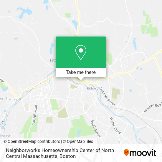 Neighborworks Homeownership Center of North Central Massachusetts map