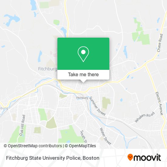 Mapa de Fitchburg State University Police