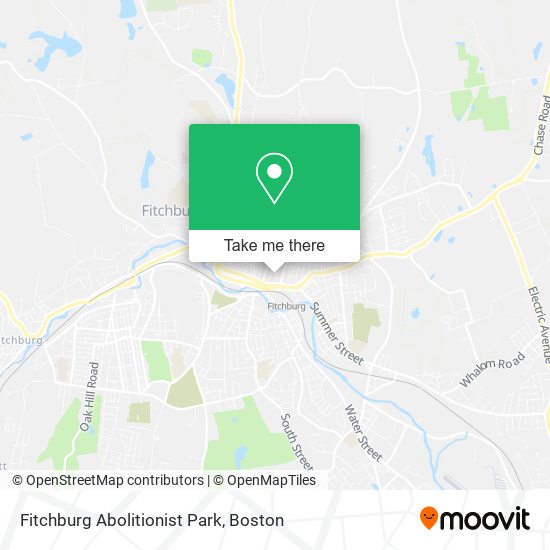 Fitchburg Abolitionist Park map