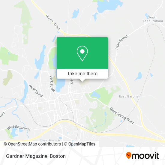 Gardner Magazine map