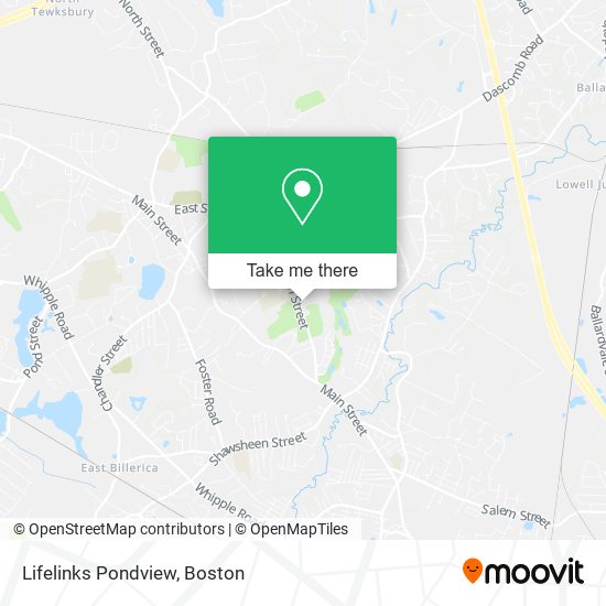 Mapa de Lifelinks Pondview