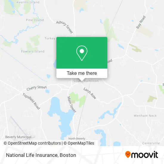 National Life Insurance map