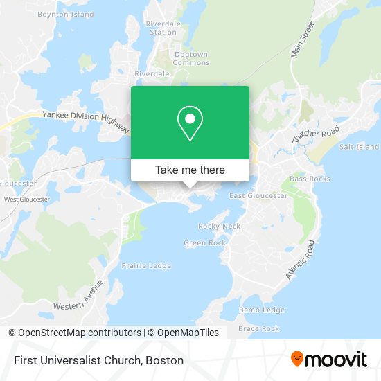 First Universalist Church map