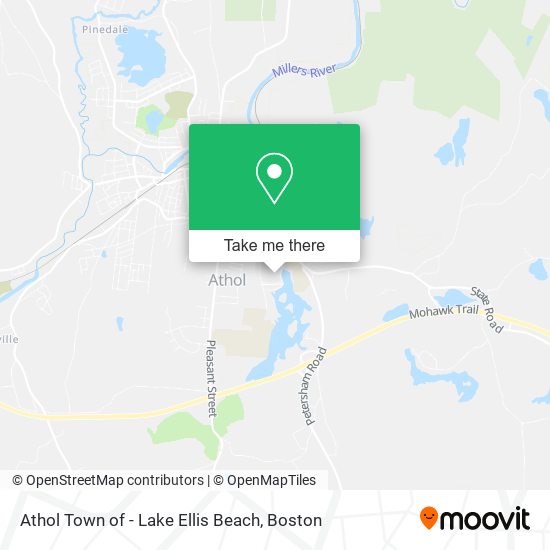 Athol Town of - Lake Ellis Beach map