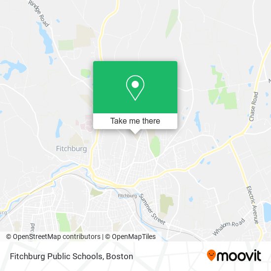 Mapa de Fitchburg Public Schools
